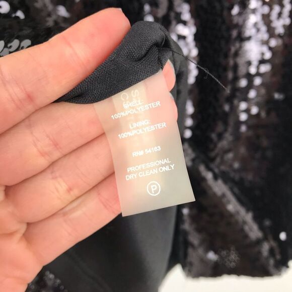 Calvin Klein black‎ sequin sleeveless blouse - Picture 3 of 4